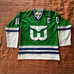 Vintage Ron Francis #10 Hartford Whalers Jersey Hockey